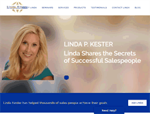 Tablet Screenshot of lindakester.com